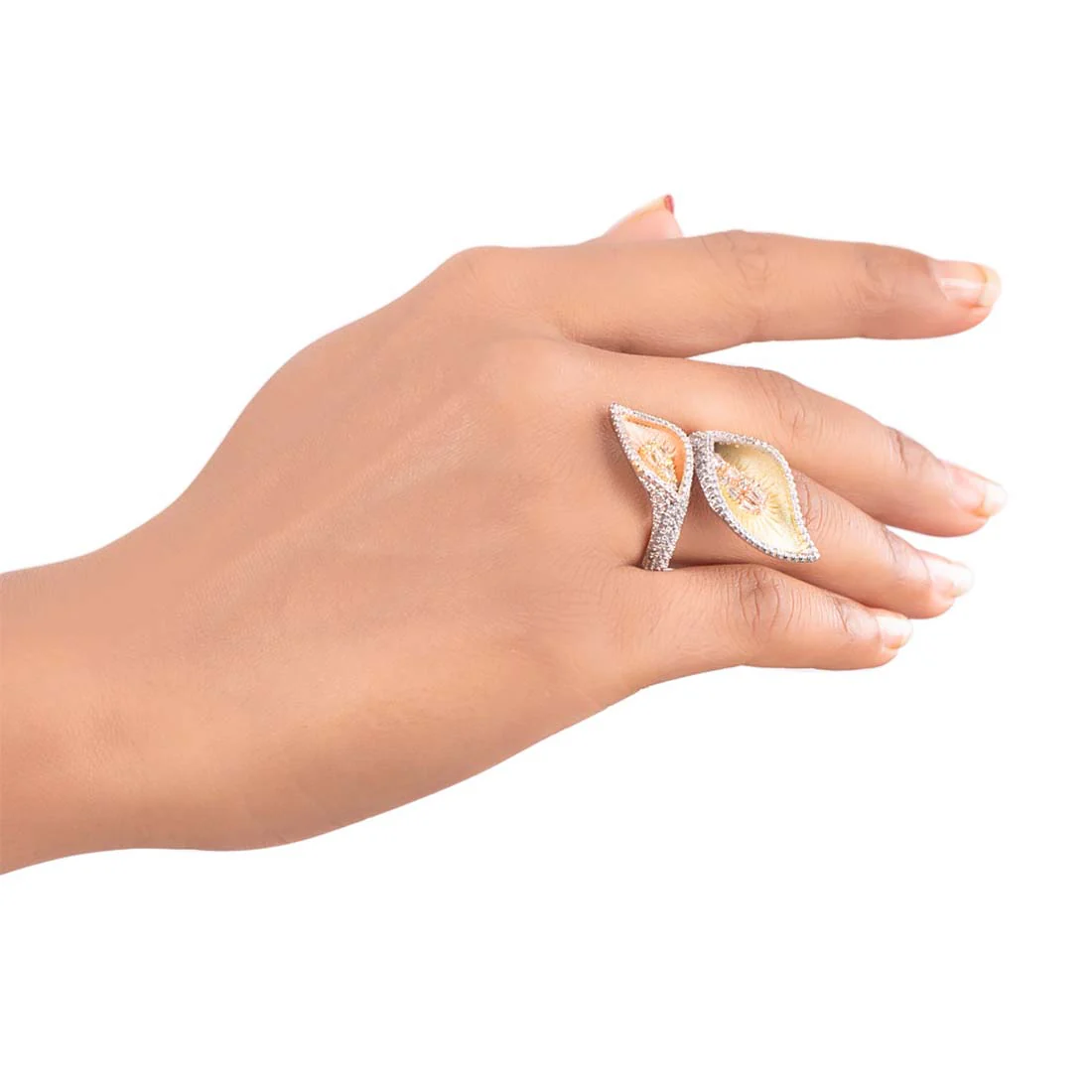 Troika Leaves Motifs Ring - Image 2