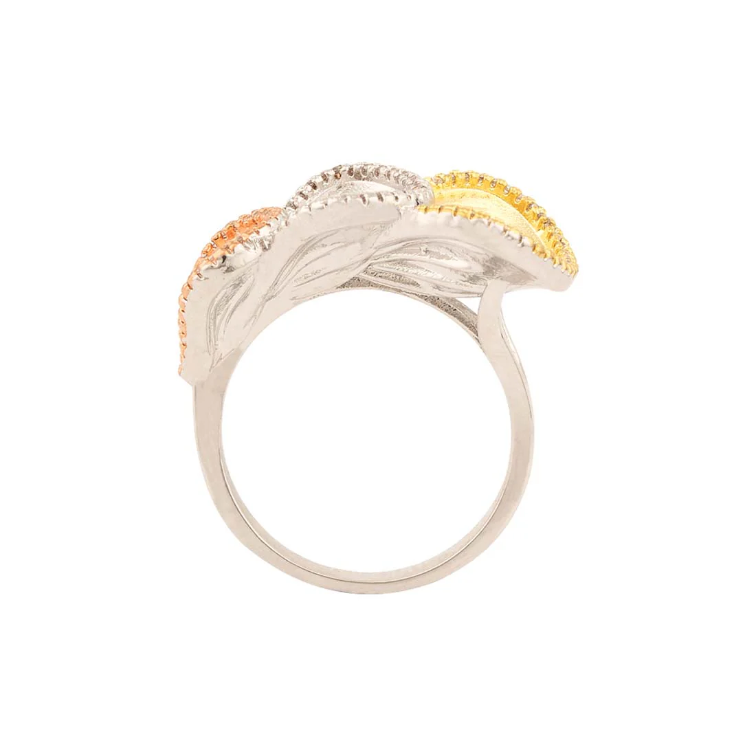 Troika Teardrop Cut Bead Ring - Image 4