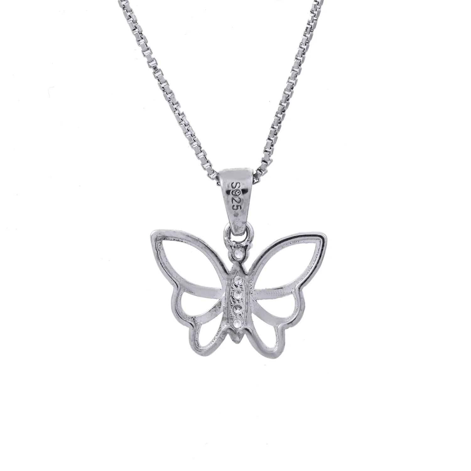 Tropical Wildlife Butterfly Sterling Silver Pendant - Image 5