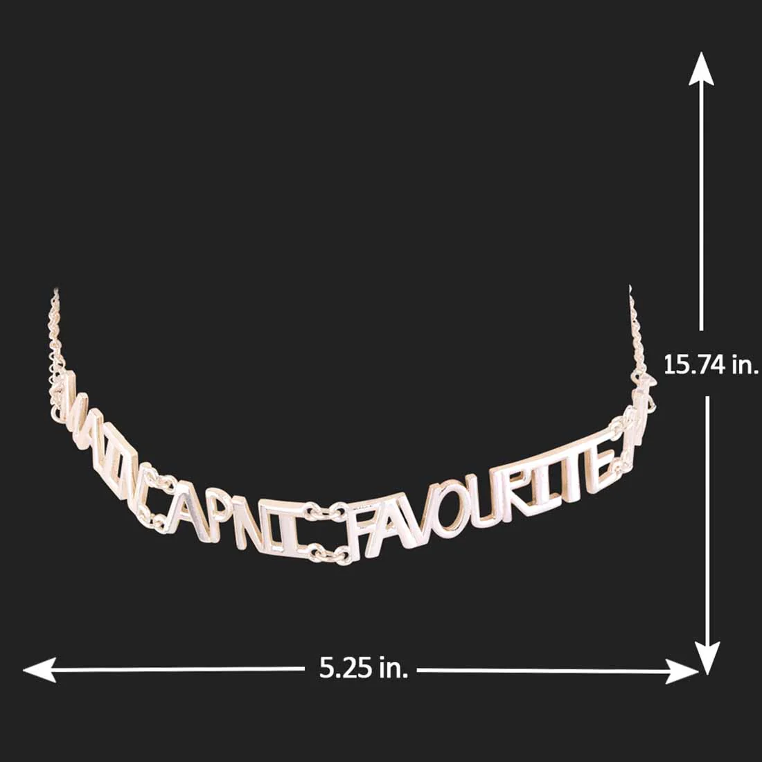 Truck Art Bollywood Inspired Lettering Necklace - Image 4