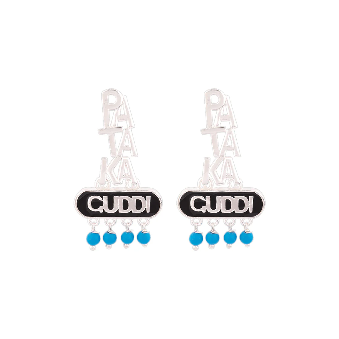 Truck Art Enameled Pataka Guddi Earrings - Image 3