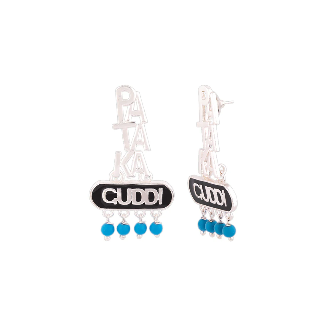Truck Art Enameled Pataka Guddi Earrings - Image 4