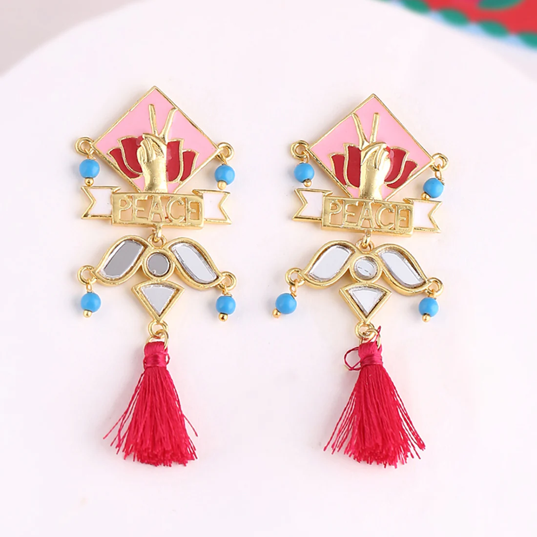 Truck Art PEACE Earrings