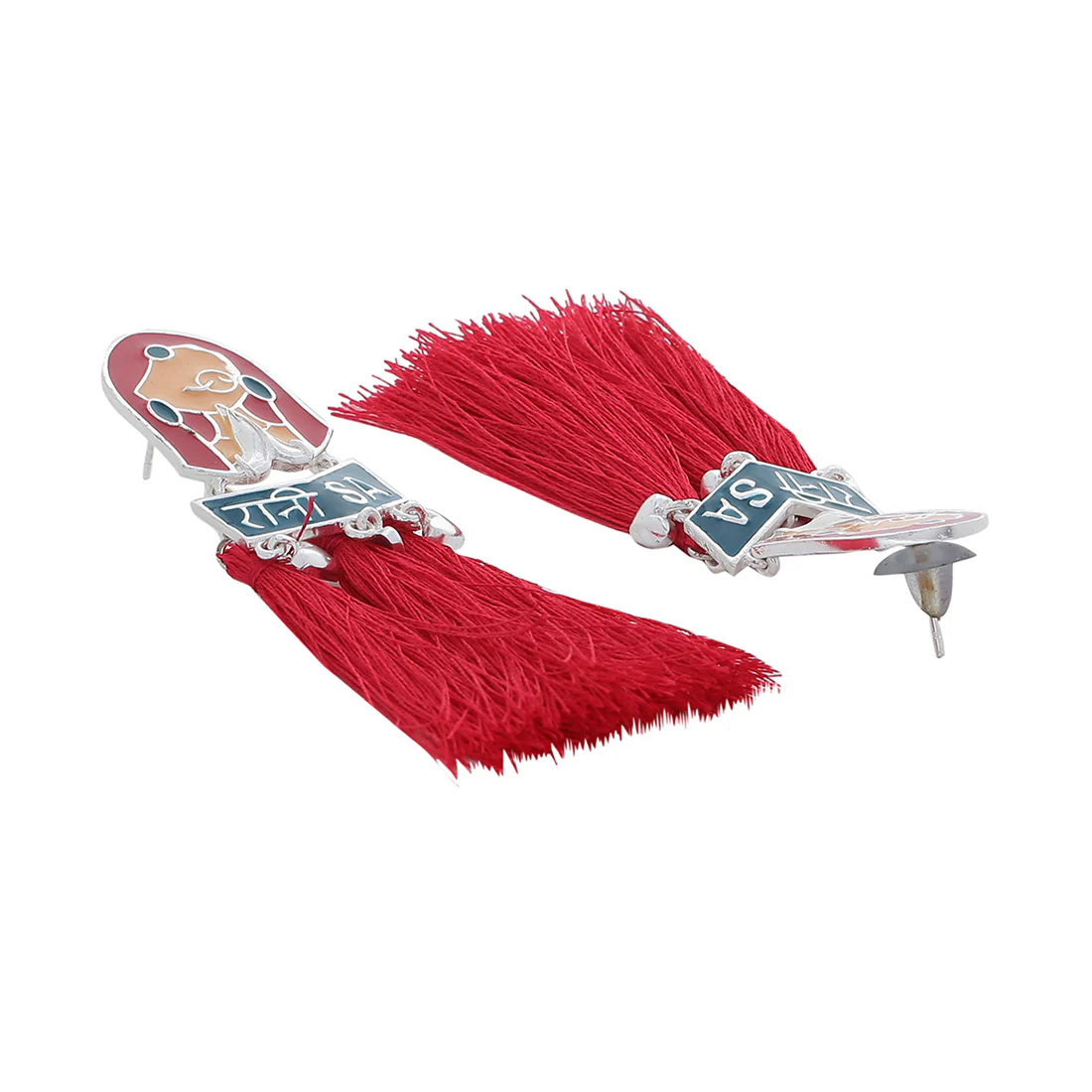 Truck Art 'Ranisa' Tassels Adorned Earrings - Image 4