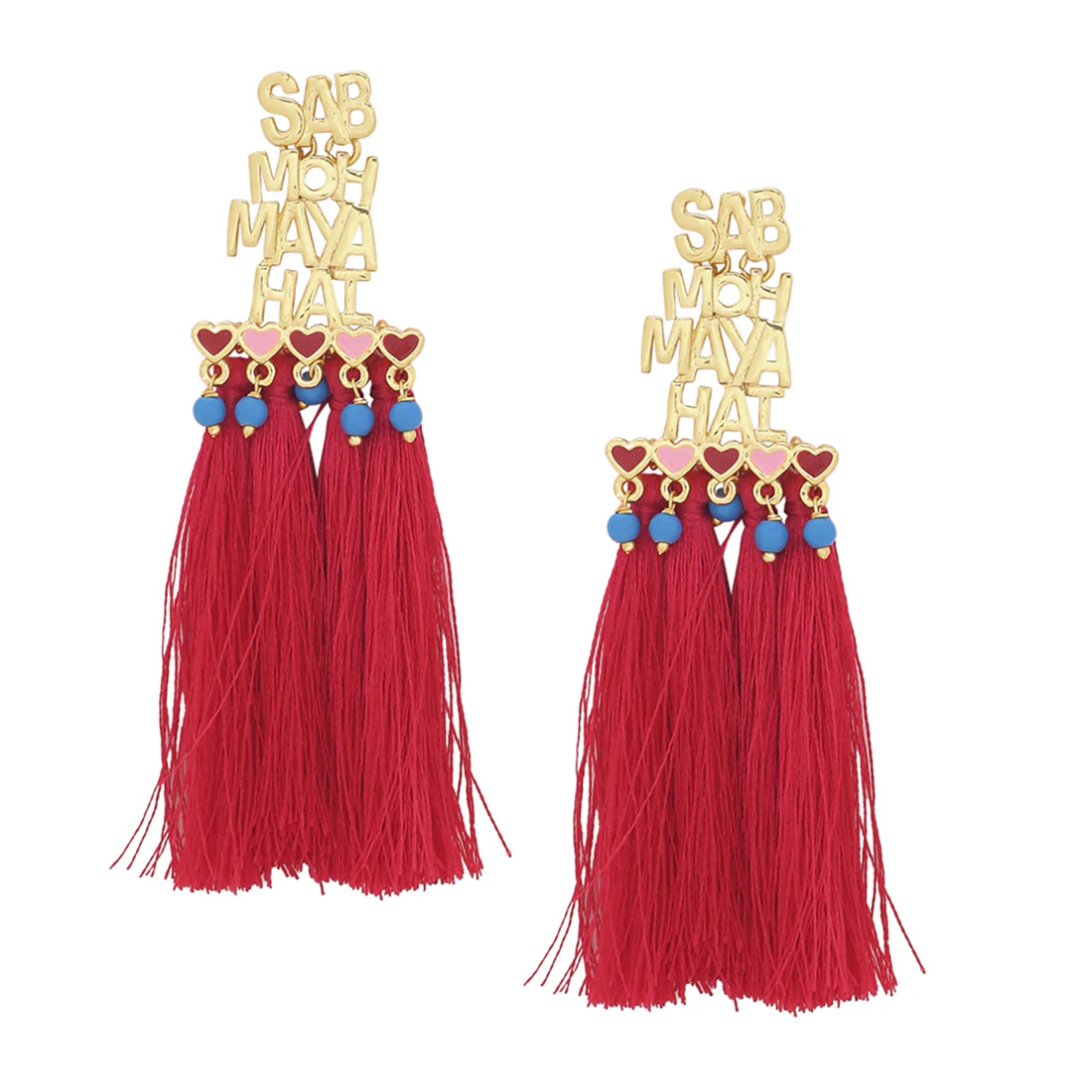 Truck Art Sab Moh Maya Hai Drop Earrings - Image 3