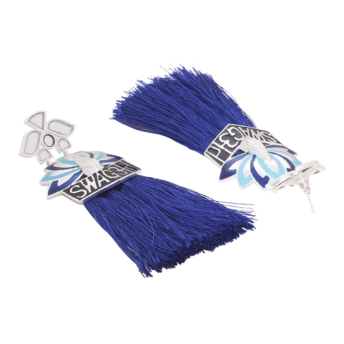Truck Art 'Swagat' Mirror Work Earrings - Image 4