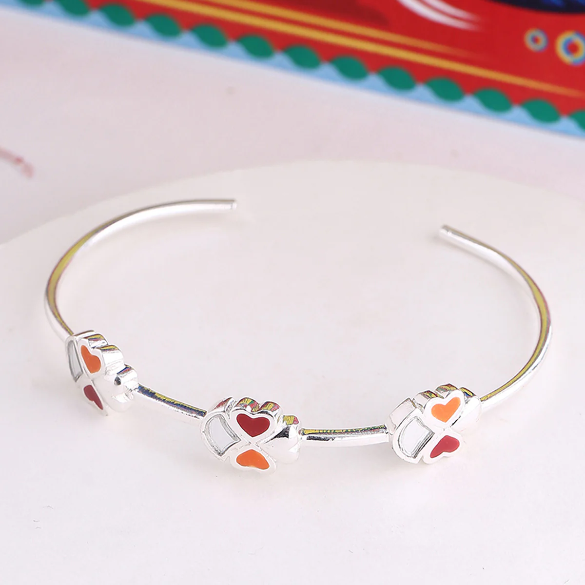 Truck Art Tiny Hearts Cuff Bracelet