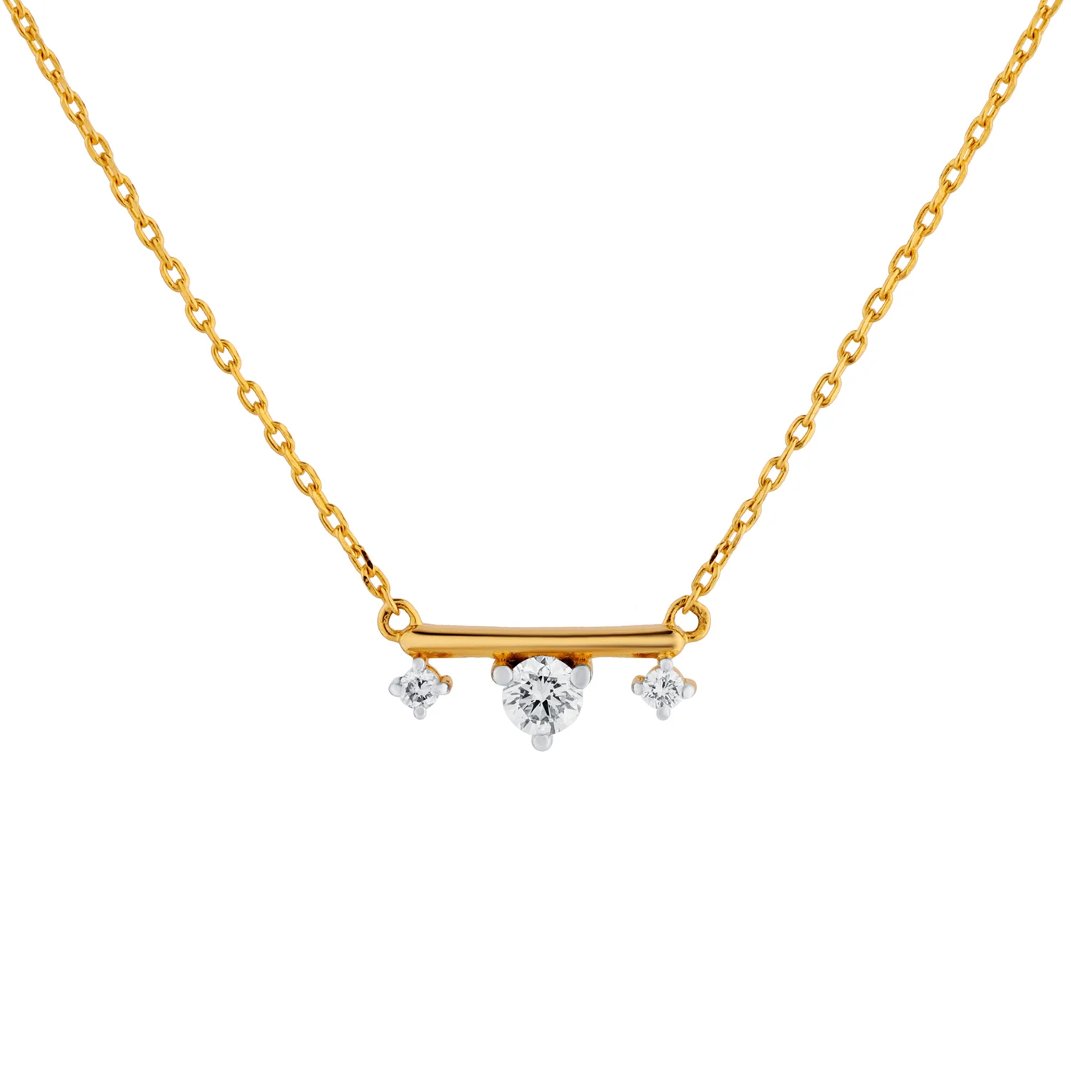 Twilight Trio Lab-Grown Diamond Necklace - Image 5