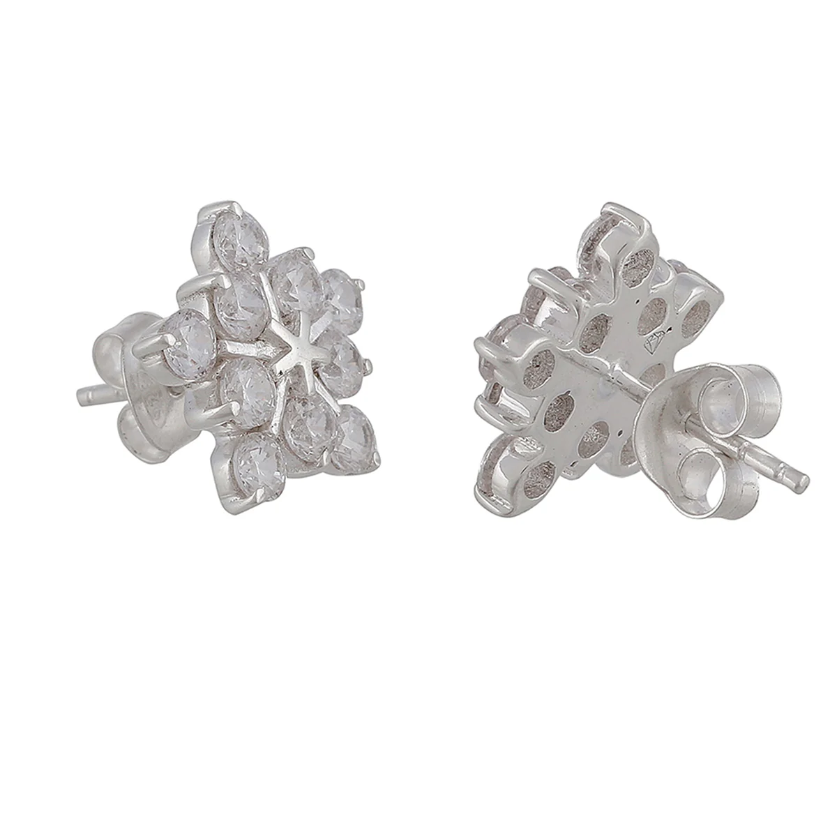 Twinkling Star Cz 925 Sterling Silver Ear Studs - Image 4