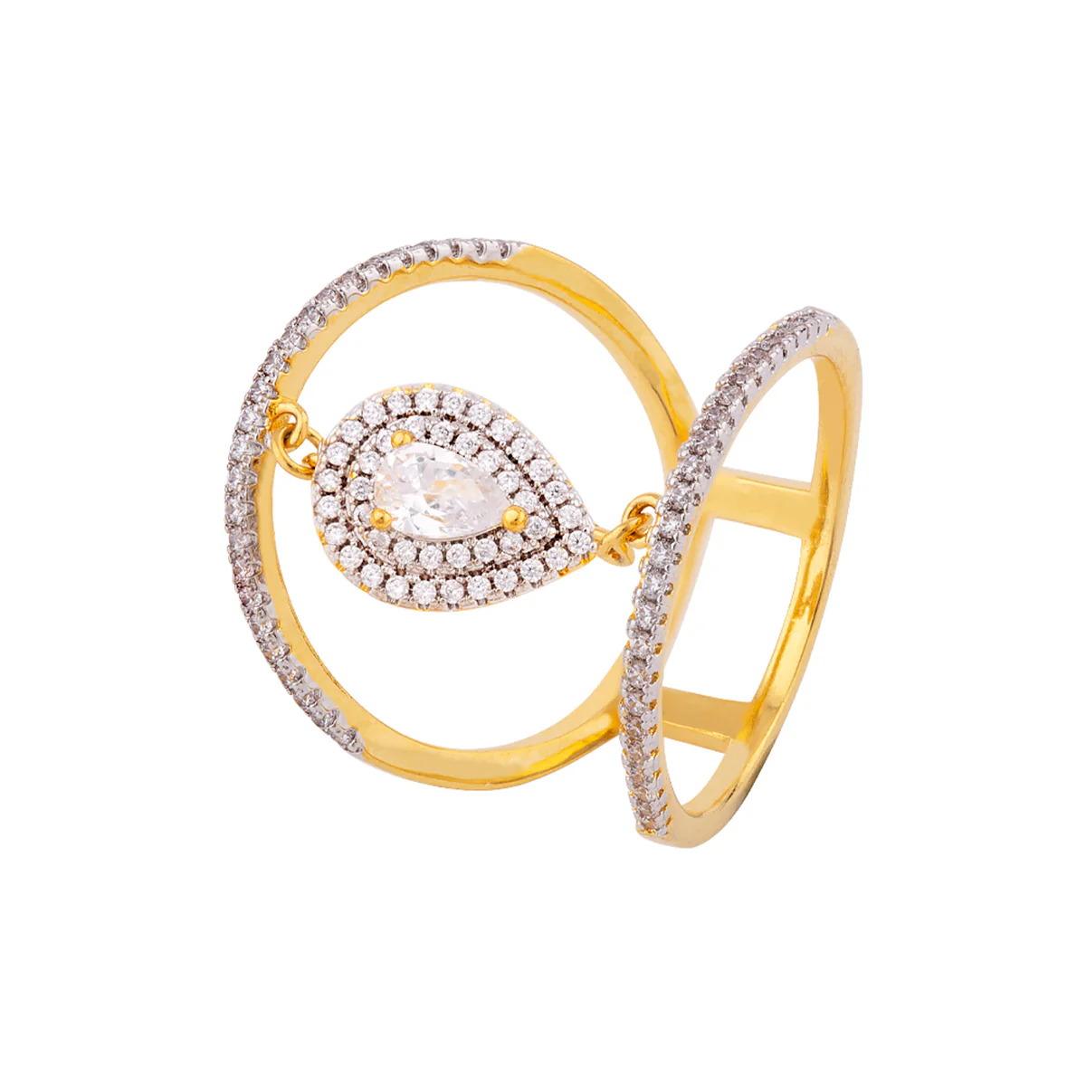 Two Circles Statement Ring - Image 3