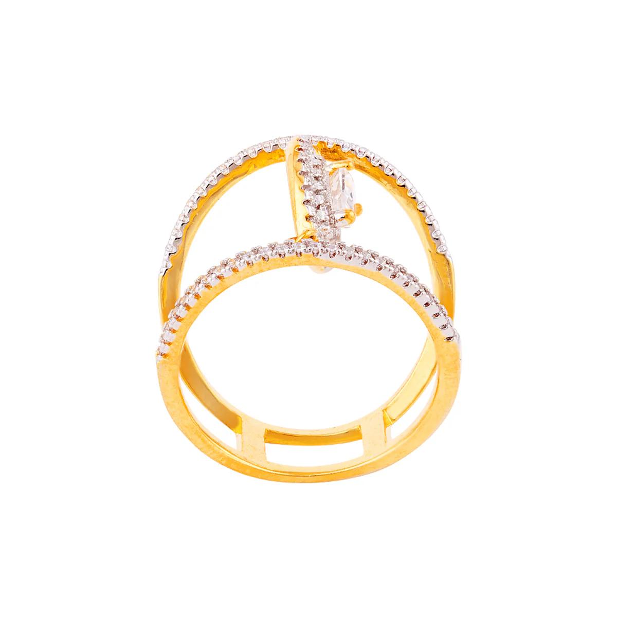Two Circles Statement Ring - Image 4