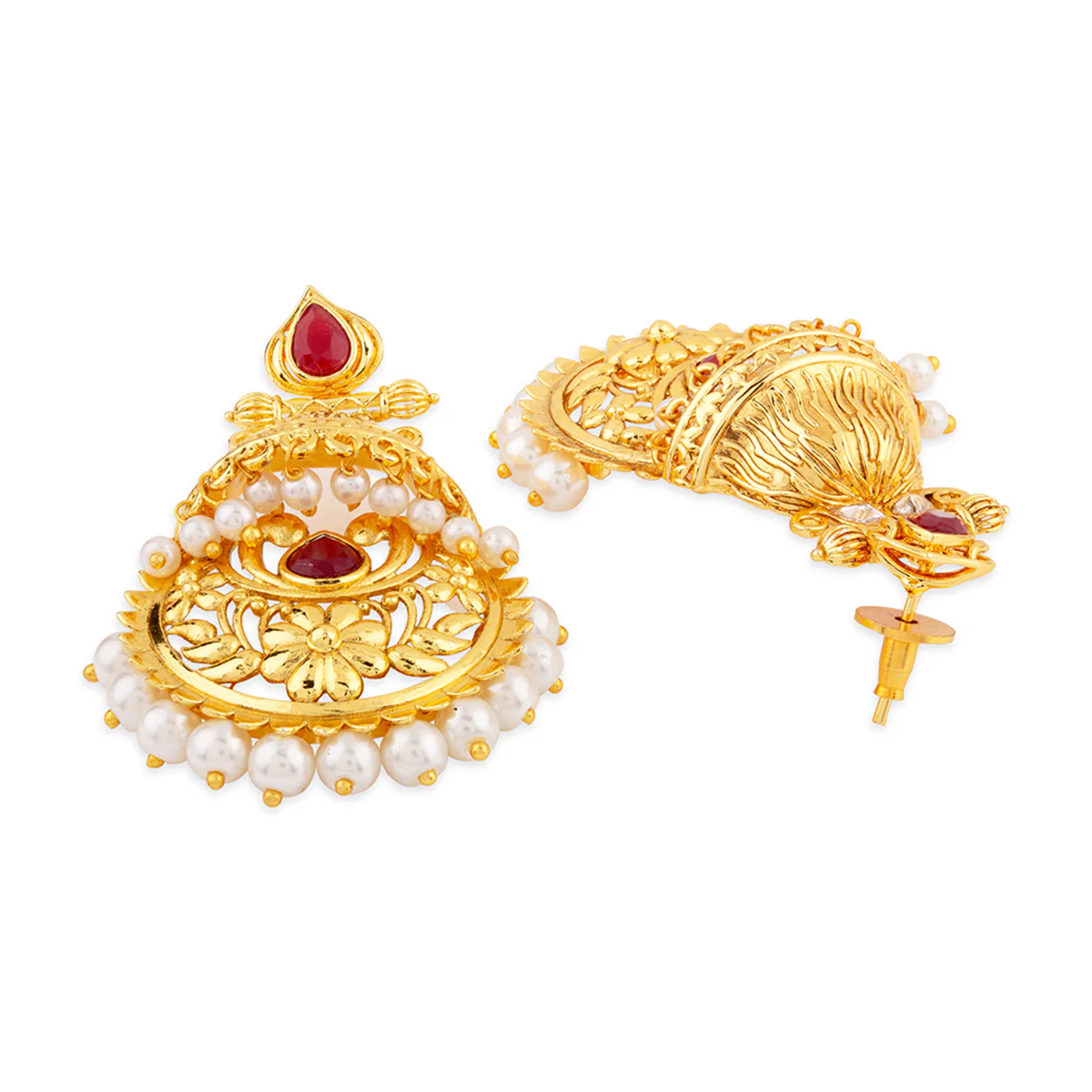 Utsav Chandbali Jhumka Earrings - Image 4