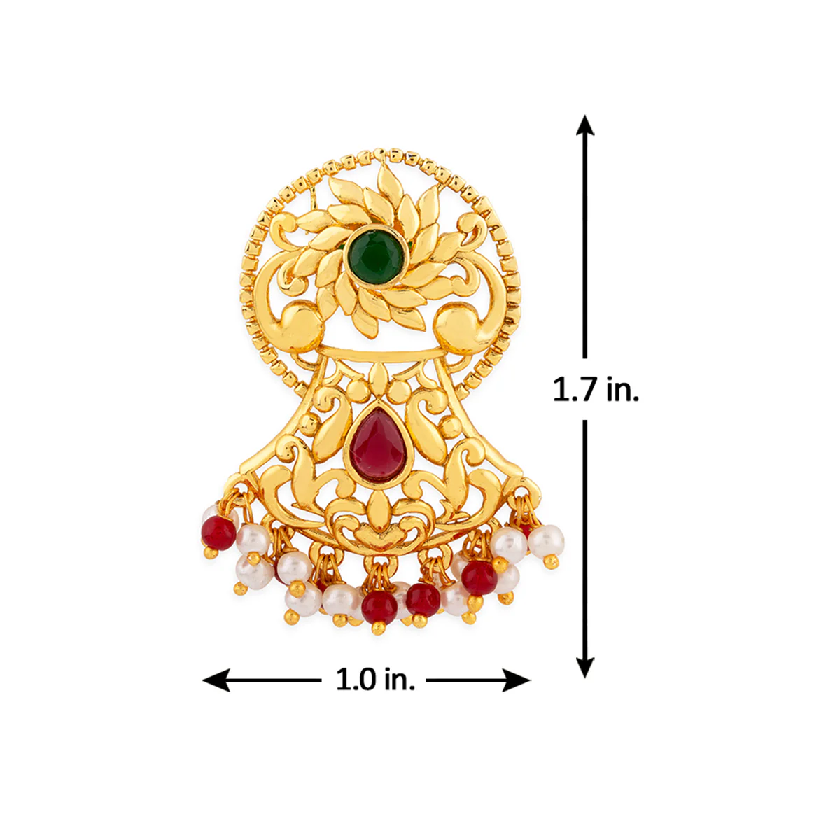 Utsav Ethnic Yellow Gold Earrings - Image 5