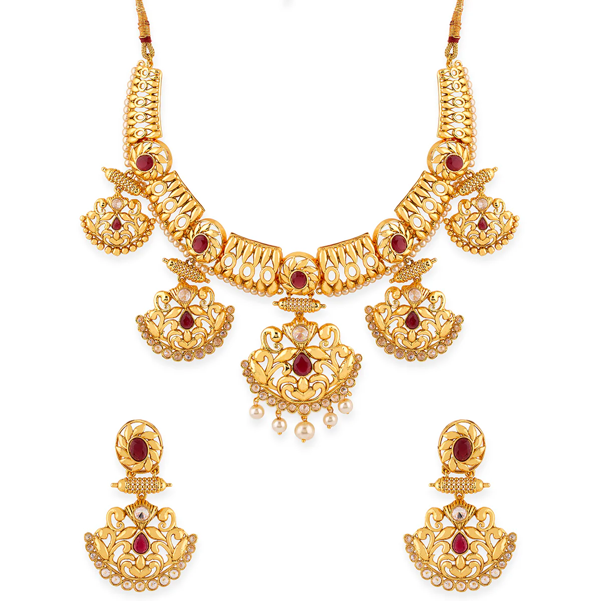 Utsav Pearls Traditional Necklace Set - Image 3