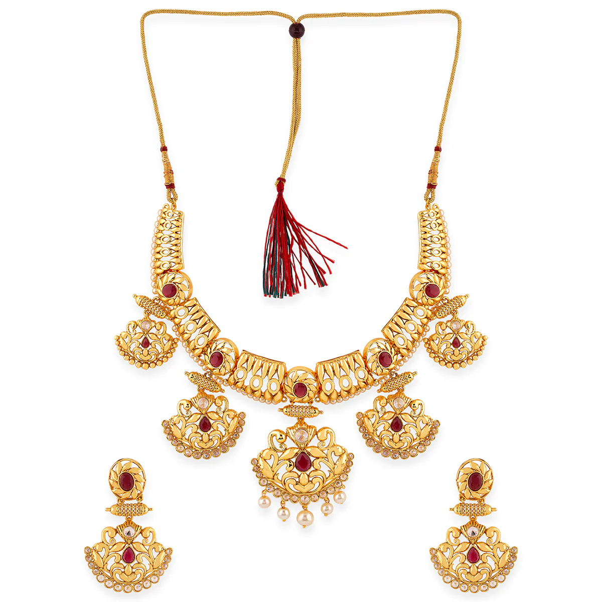 Utsav Pearls Traditional Necklace Set - Image 4