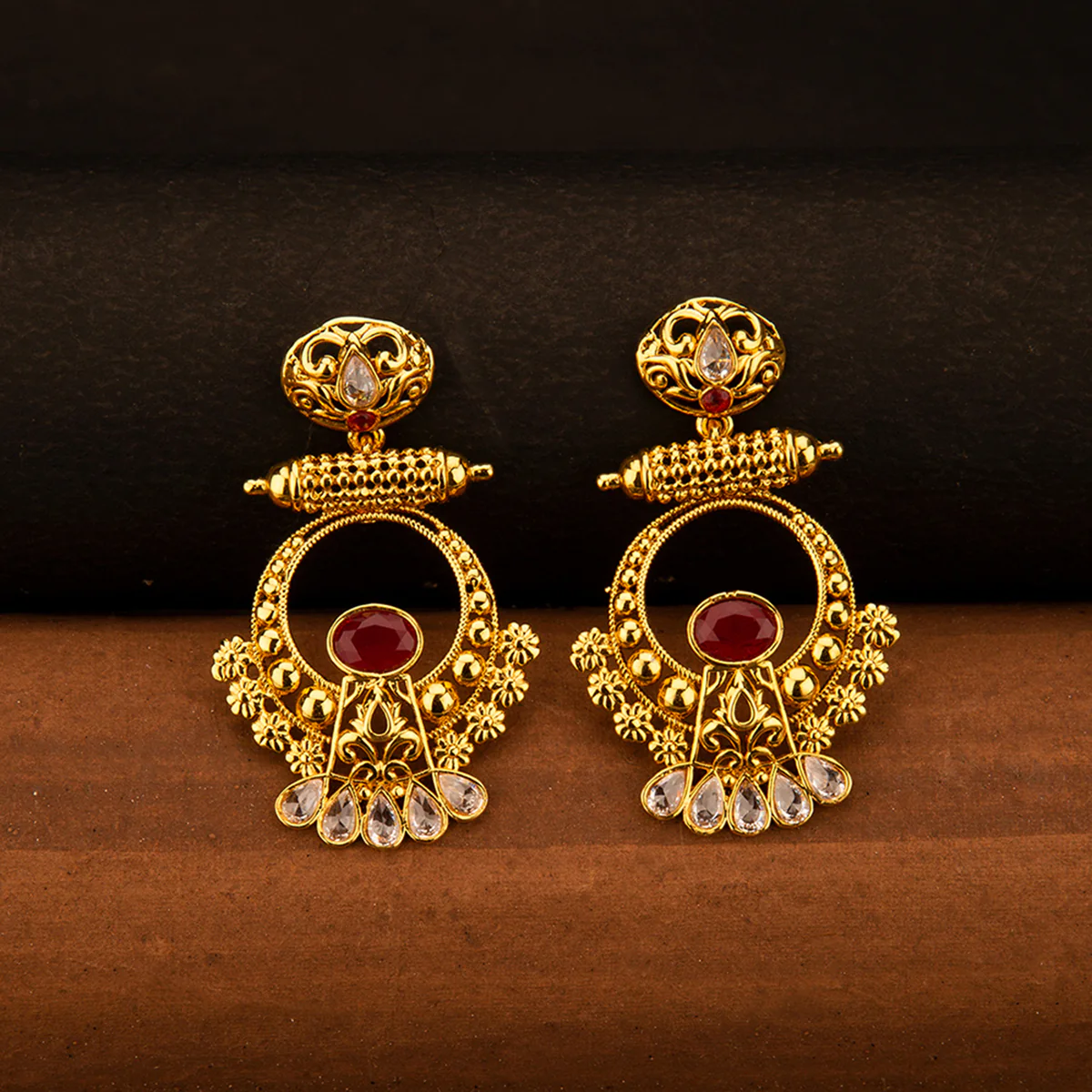 Utsav Traditional Chandbali Earrings