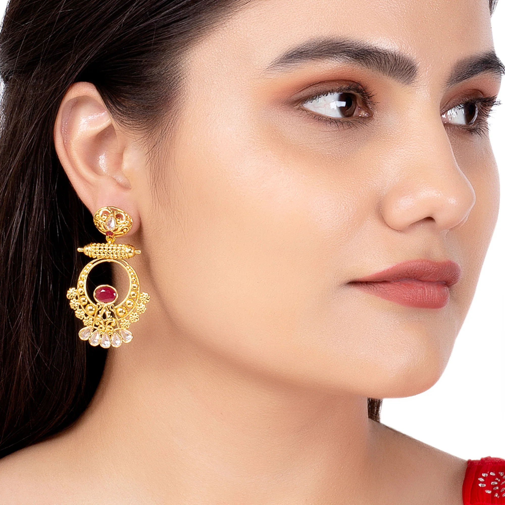 Utsav Traditional Chandbali Earrings - Image 2