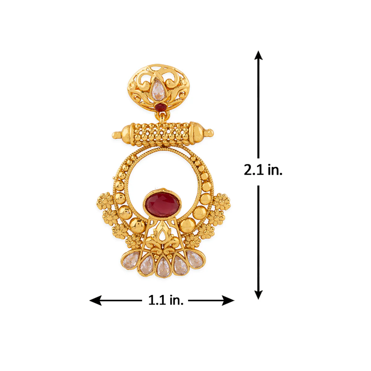 Utsav Traditional Chandbali Earrings - Image 5