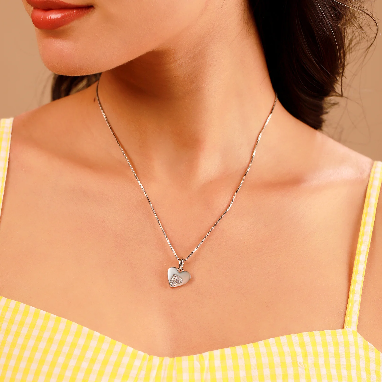 Valentine’s Day Crystal Whisper Heart Pendant - Image 2