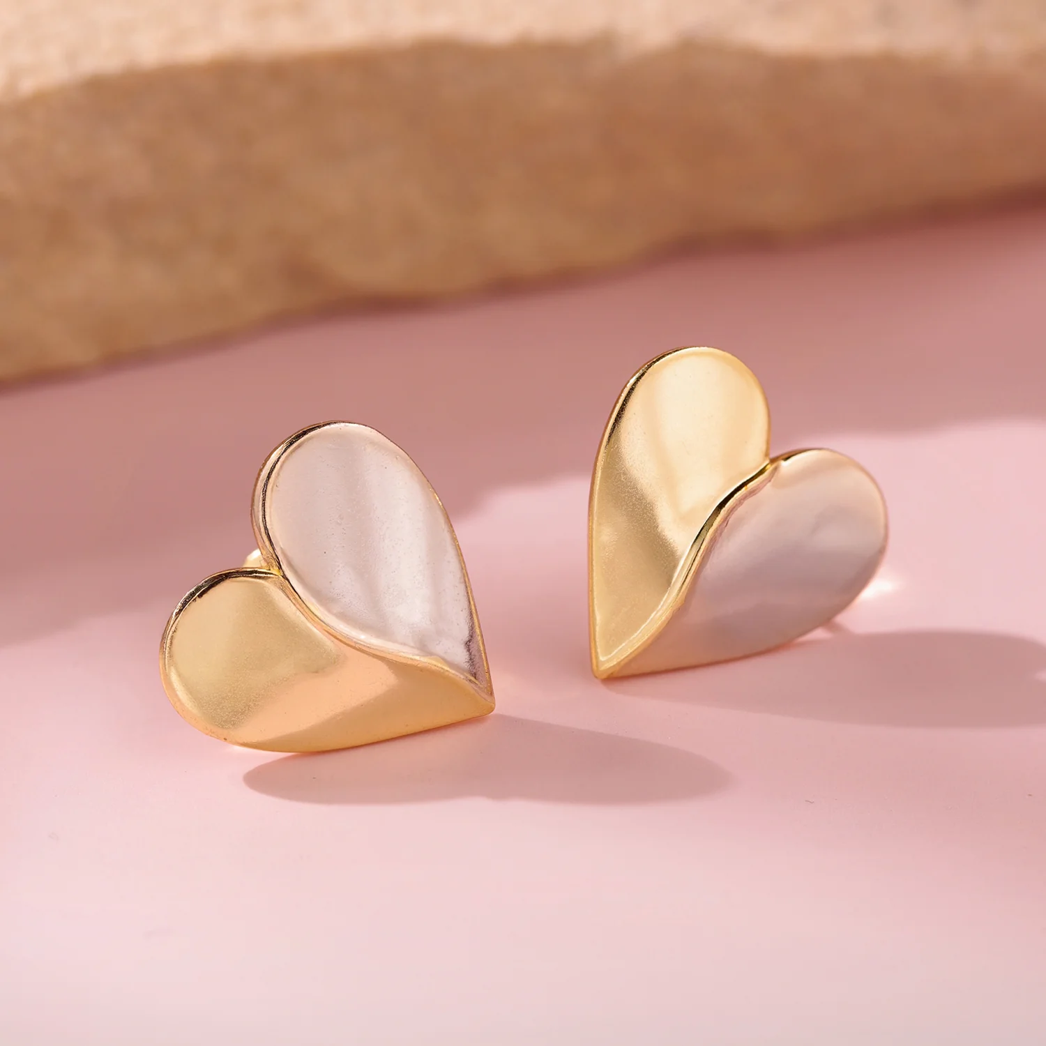 Valentine’s Day Dual Heart Harmony Earrings