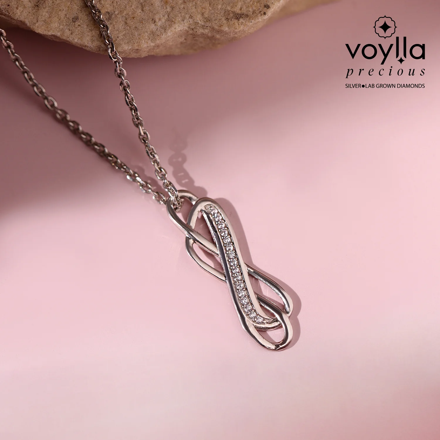Valentine's Day Eternal Grace Sterling Silver Infinity Pendant
