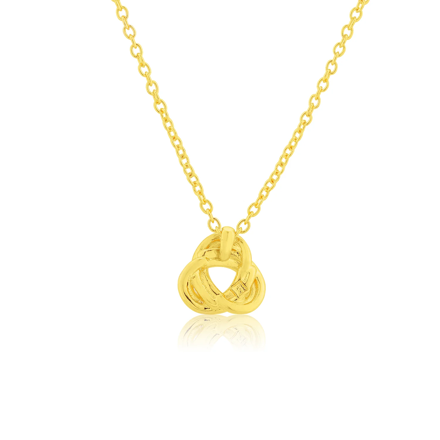 Valentineās Day Golden Infinity Knot Necklace - Image 5