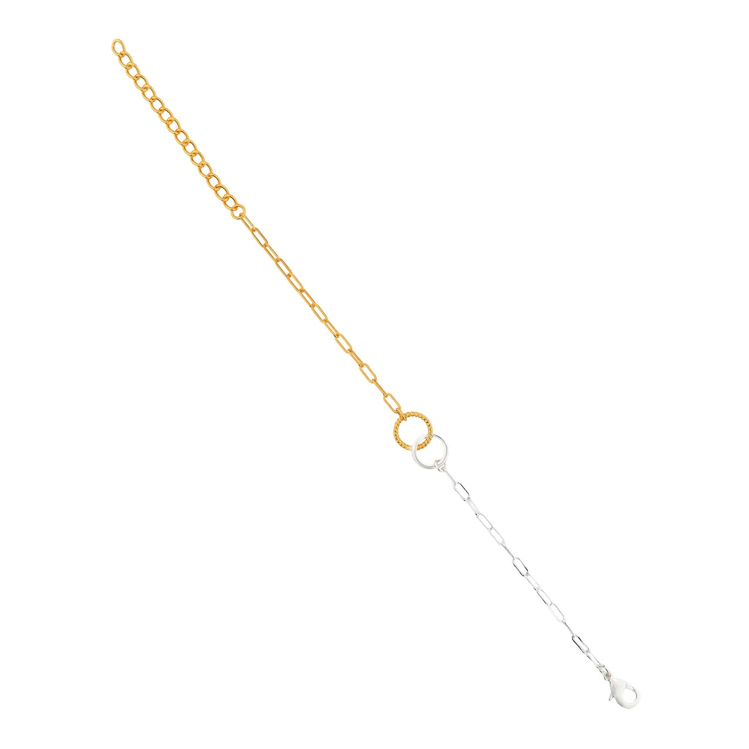 Valentine’s Day Golden Linked Circles Bracelet - Image 5