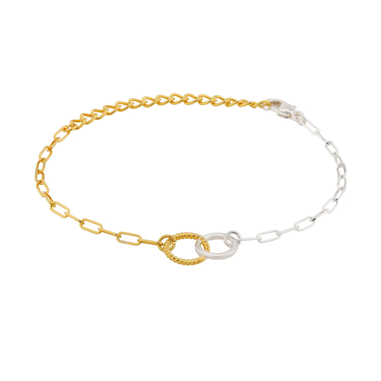 Valentine’s Day Golden Linked Circles Bracelet - Image 6