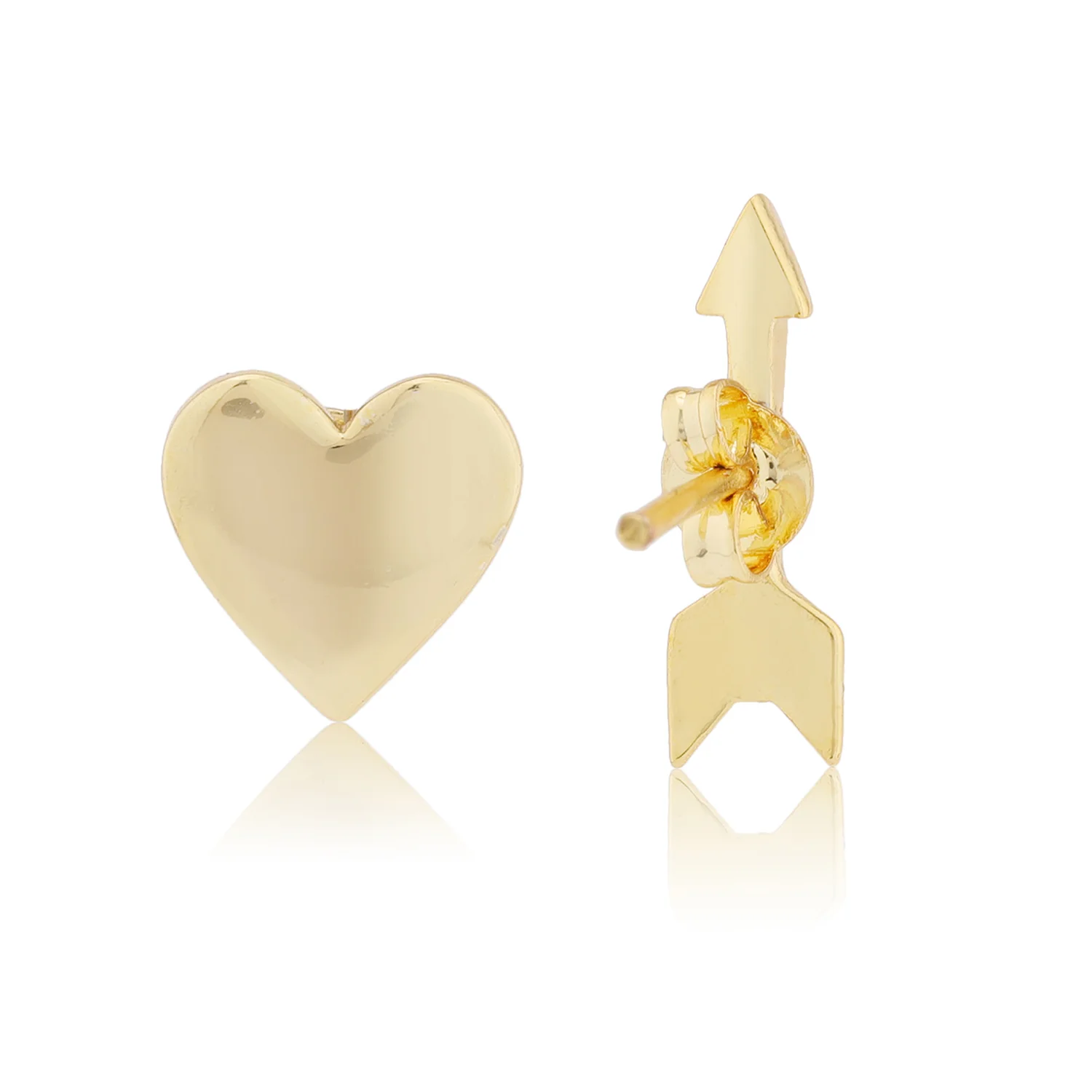 Valentine’s Day Heart and Arrow Cupid Mismatched Earrings - Image 6