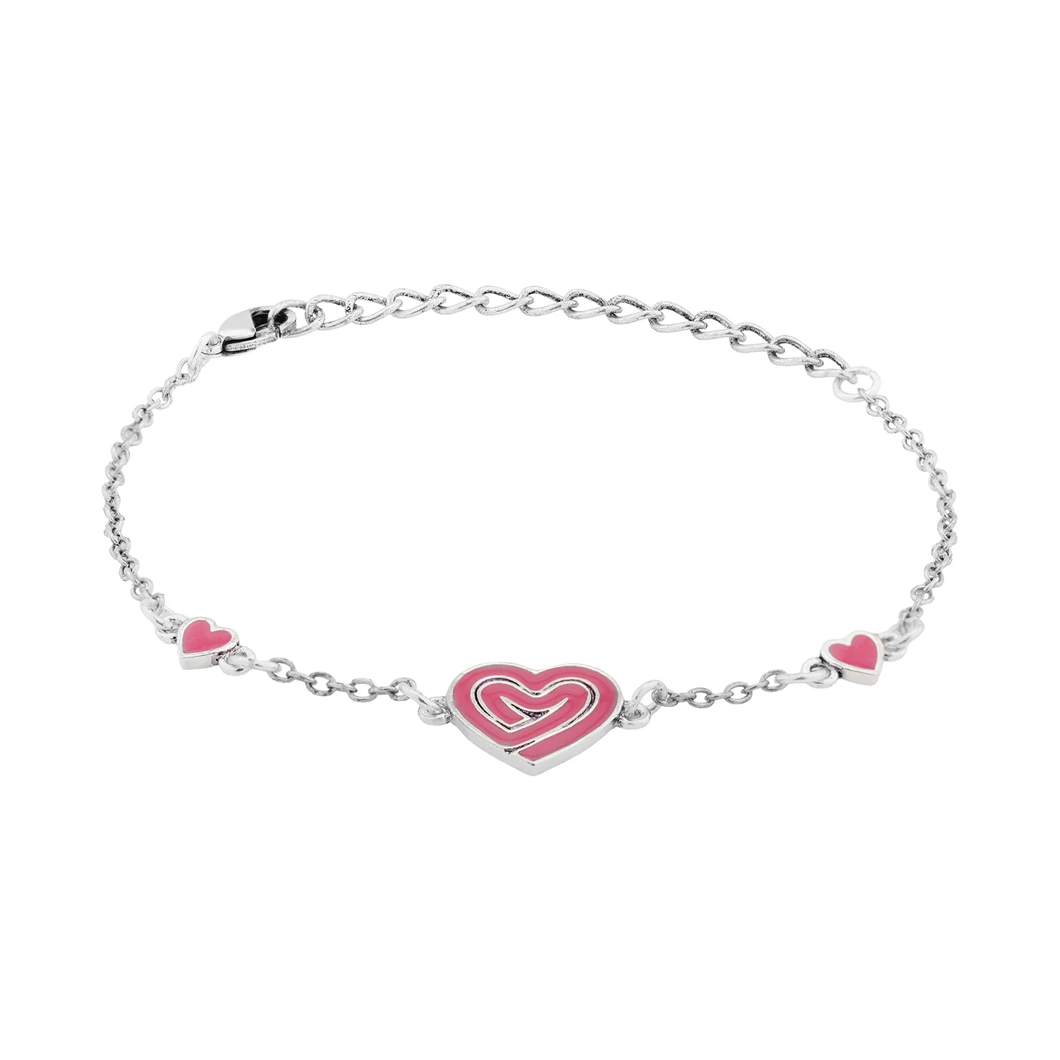 Valentine’s Day Pink Heart Trail Bracelet - Image 4