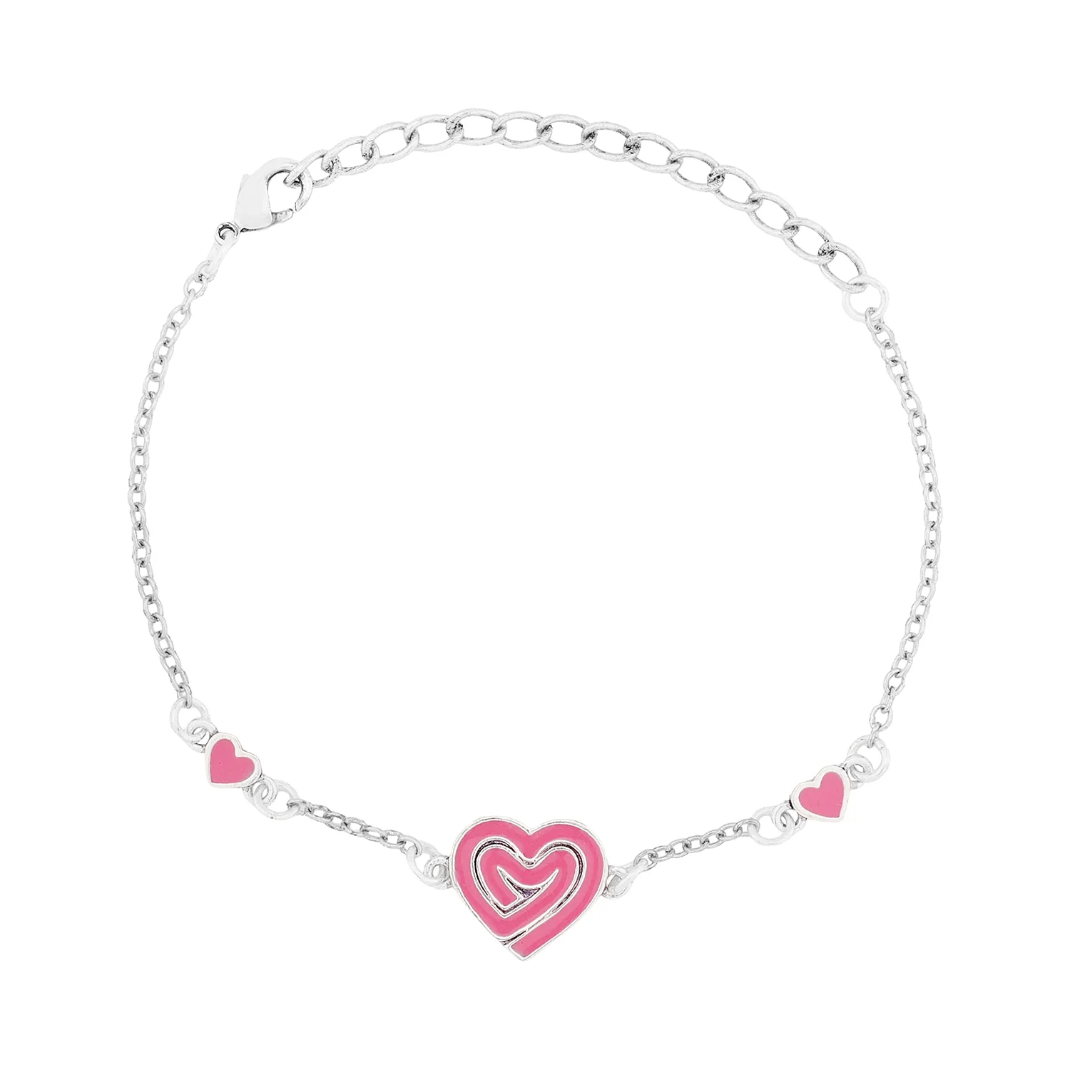 Valentine’s Day Pink Heart Trail Bracelet - Image 5