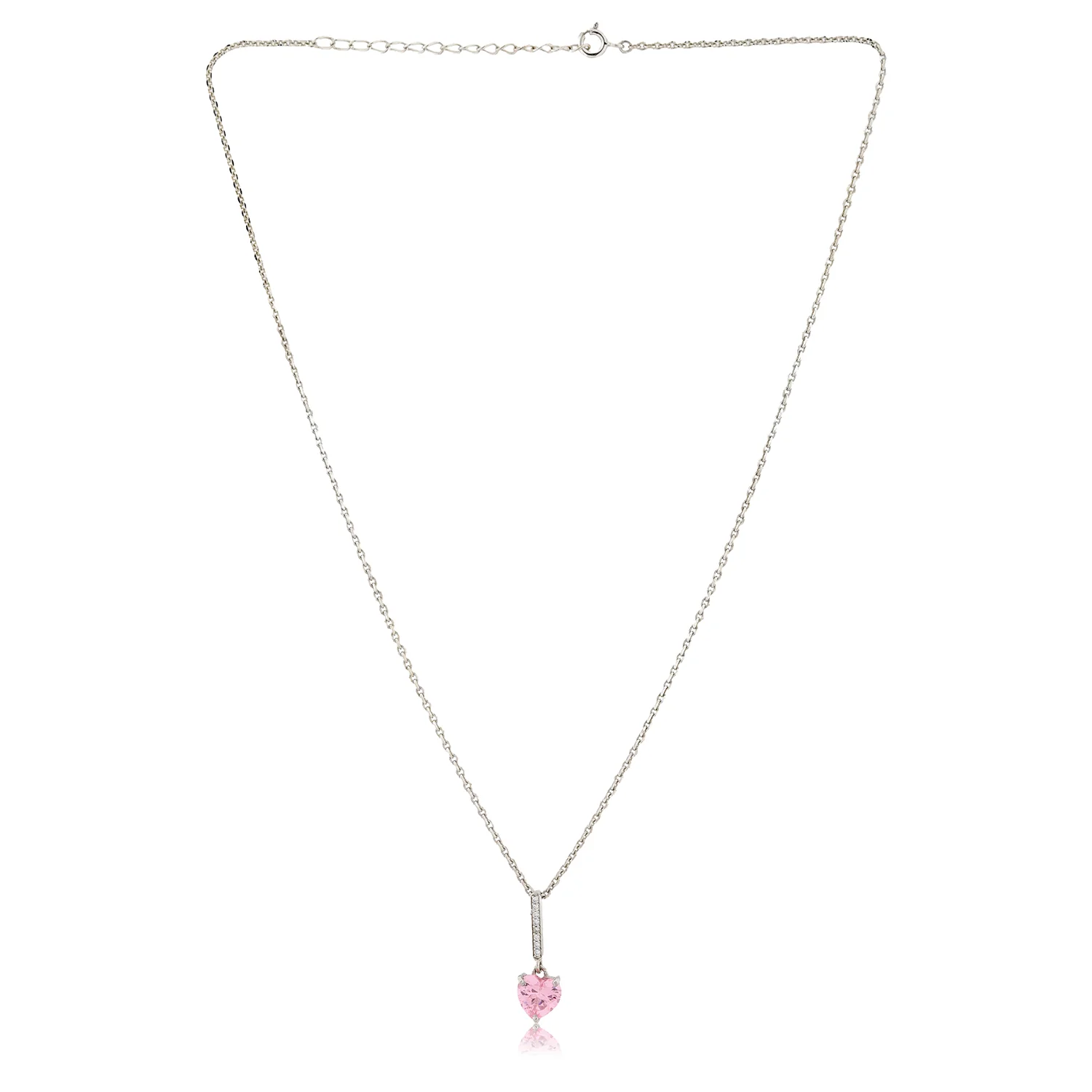 Valentine's Day Pink Whisper Sterling Silver Pendant - Image 4