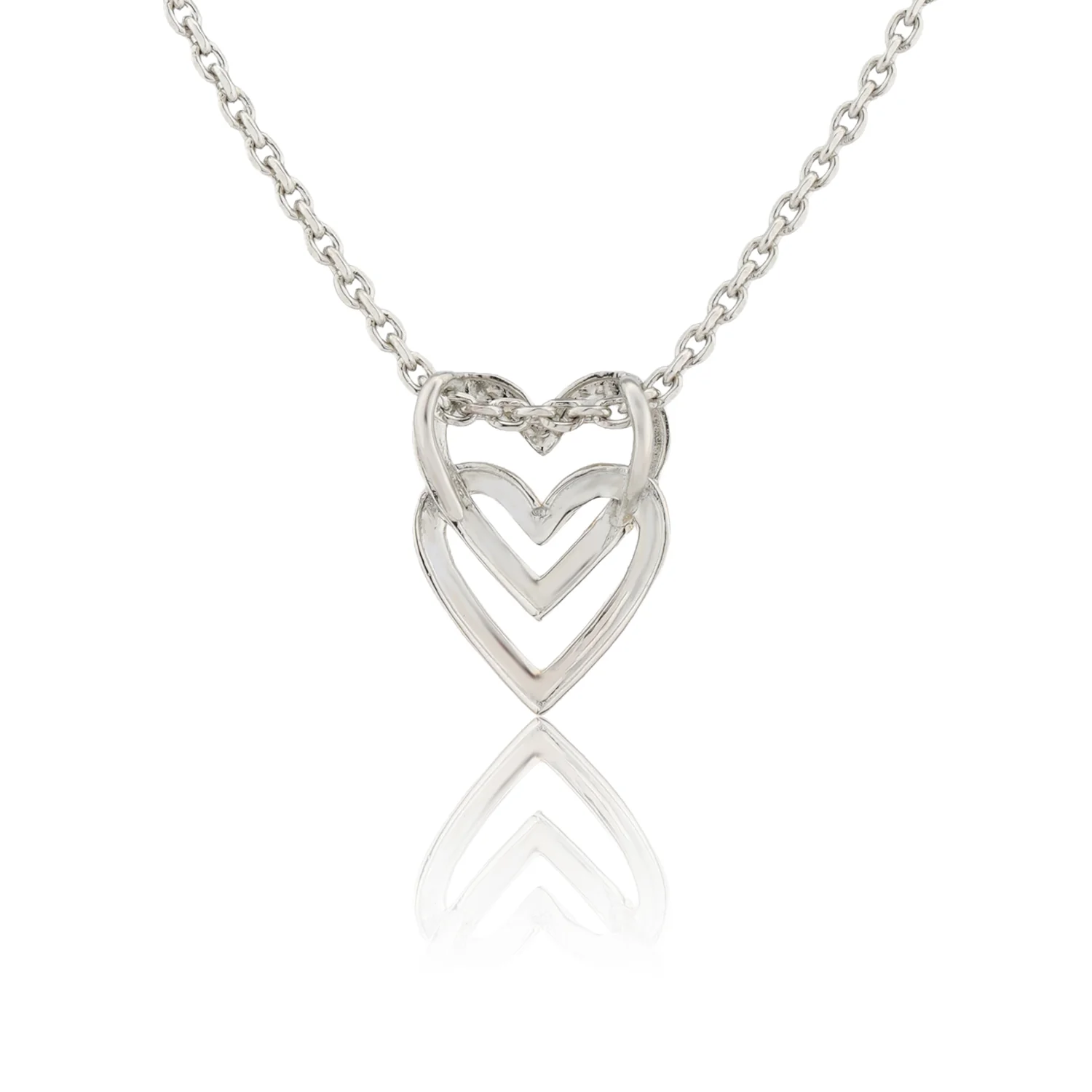 Valentine's Day Two Souls One Heart Sterling Silver Pendant - Image 5