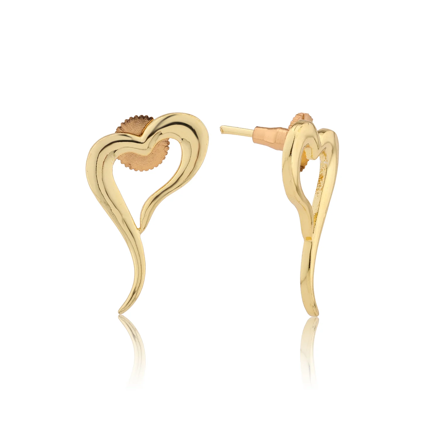 Valentine’s Day Whispering Heart Curve Earrings - Image 4