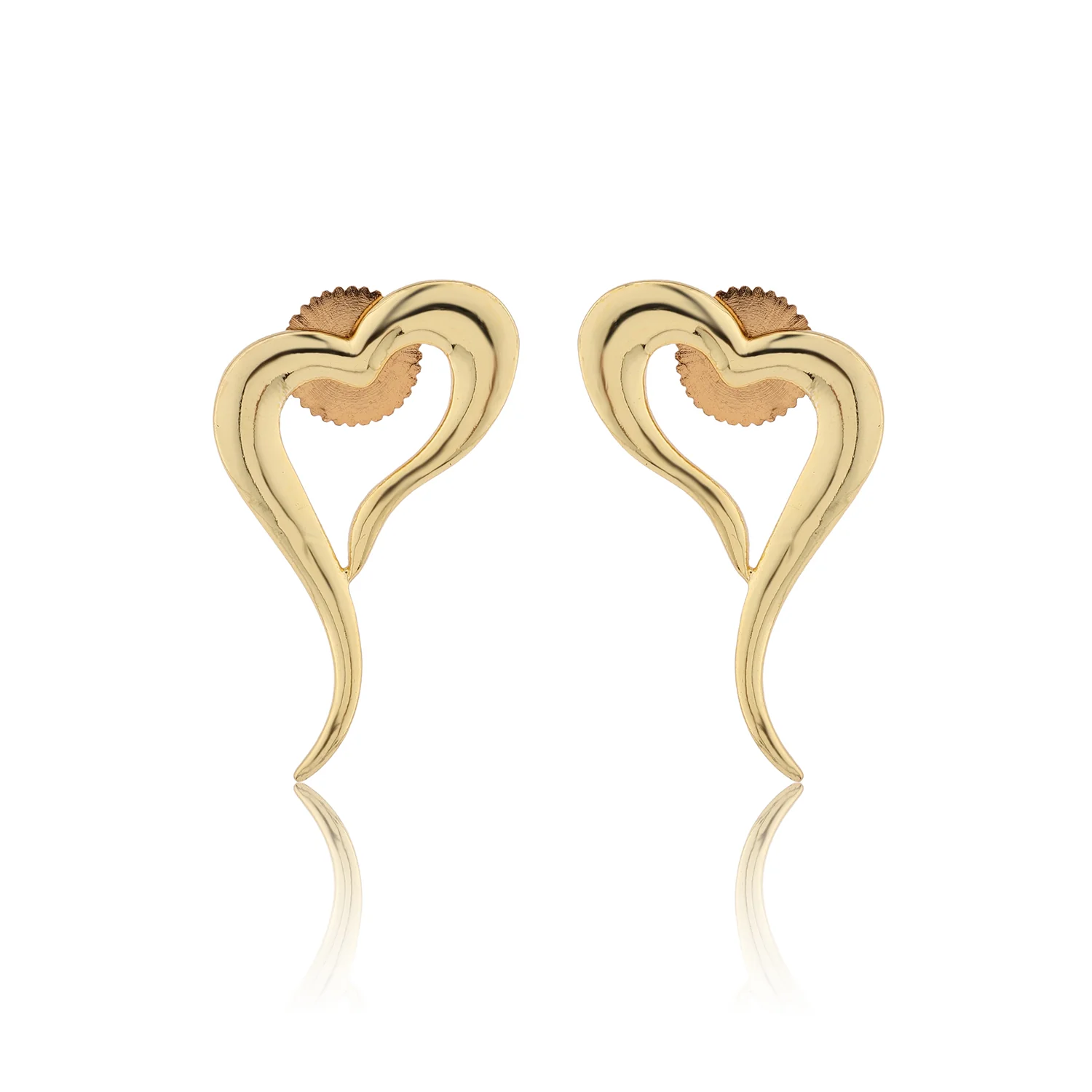 Valentine’s Day Whispering Heart Curve Earrings - Image 5