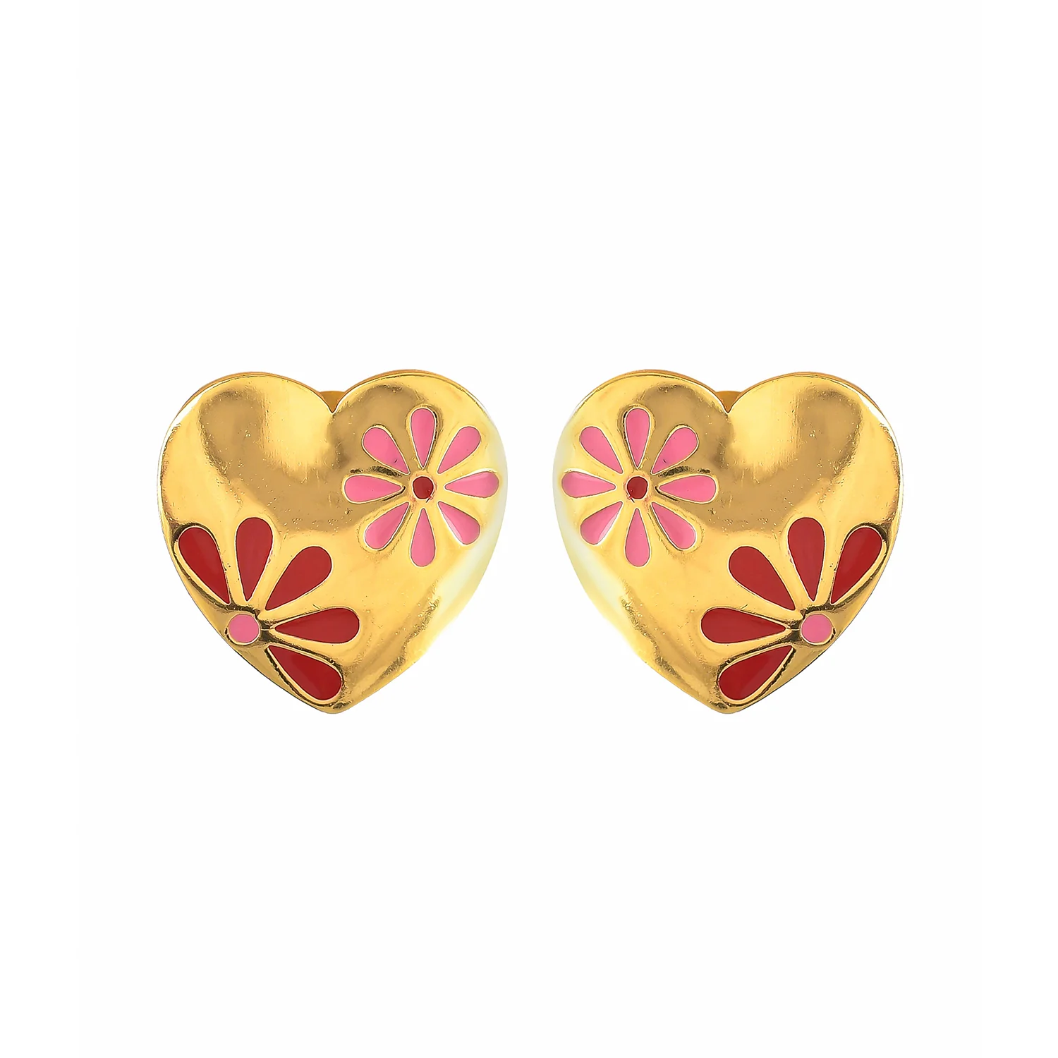 Valentine's Day Blossom Heart Stud - Image 5