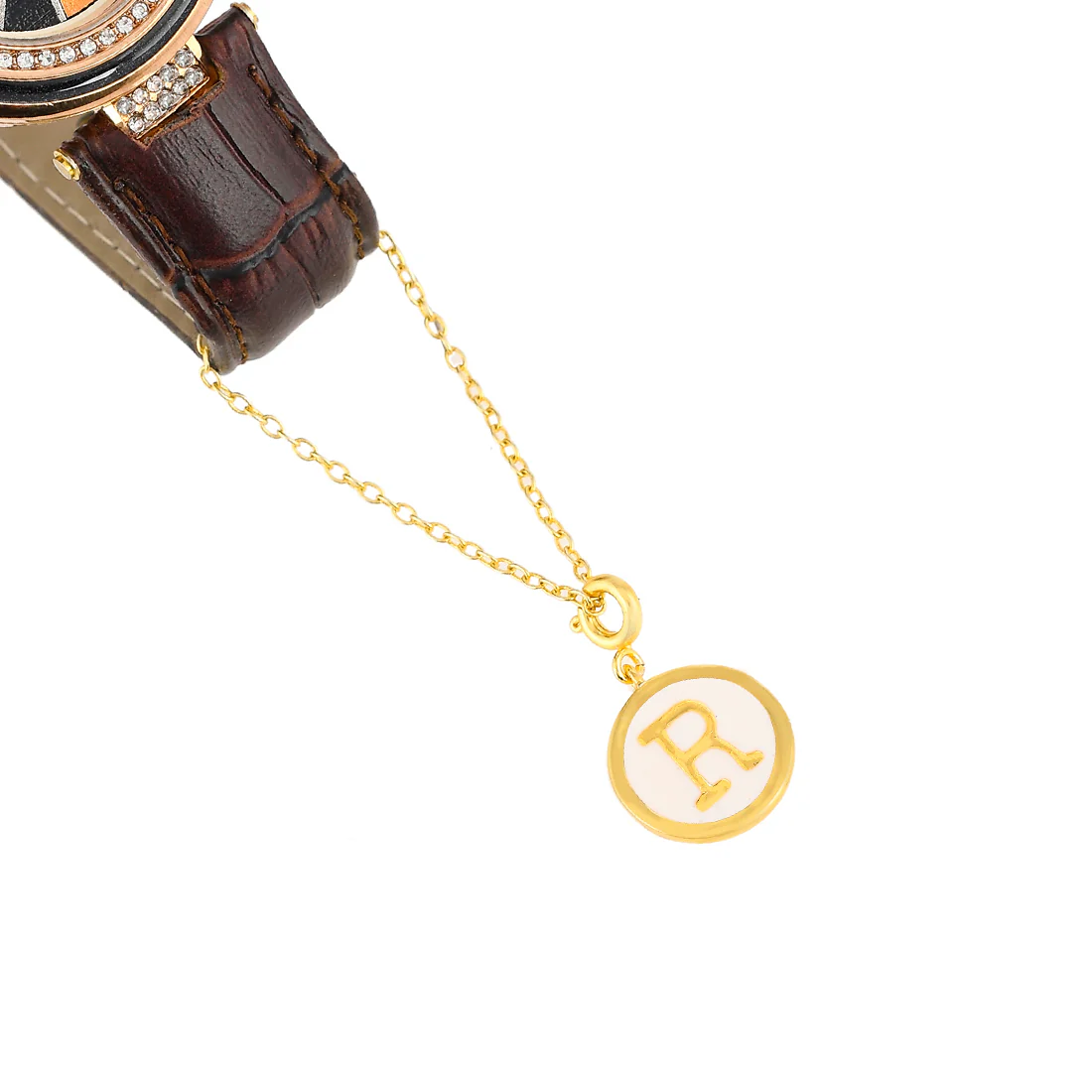 Alphabet R White Enamel Charm - Image 5