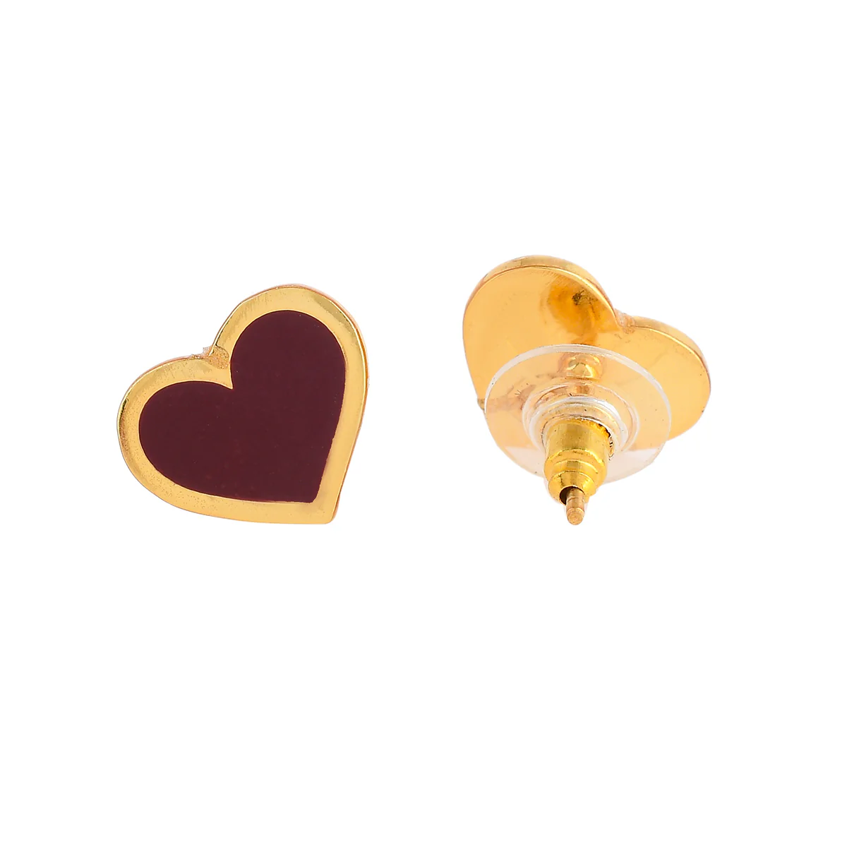 Deep Red Enamel Heart Pendant Set - Image 5
