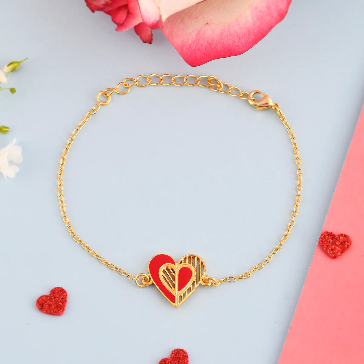 Edgy Heart Bracelet