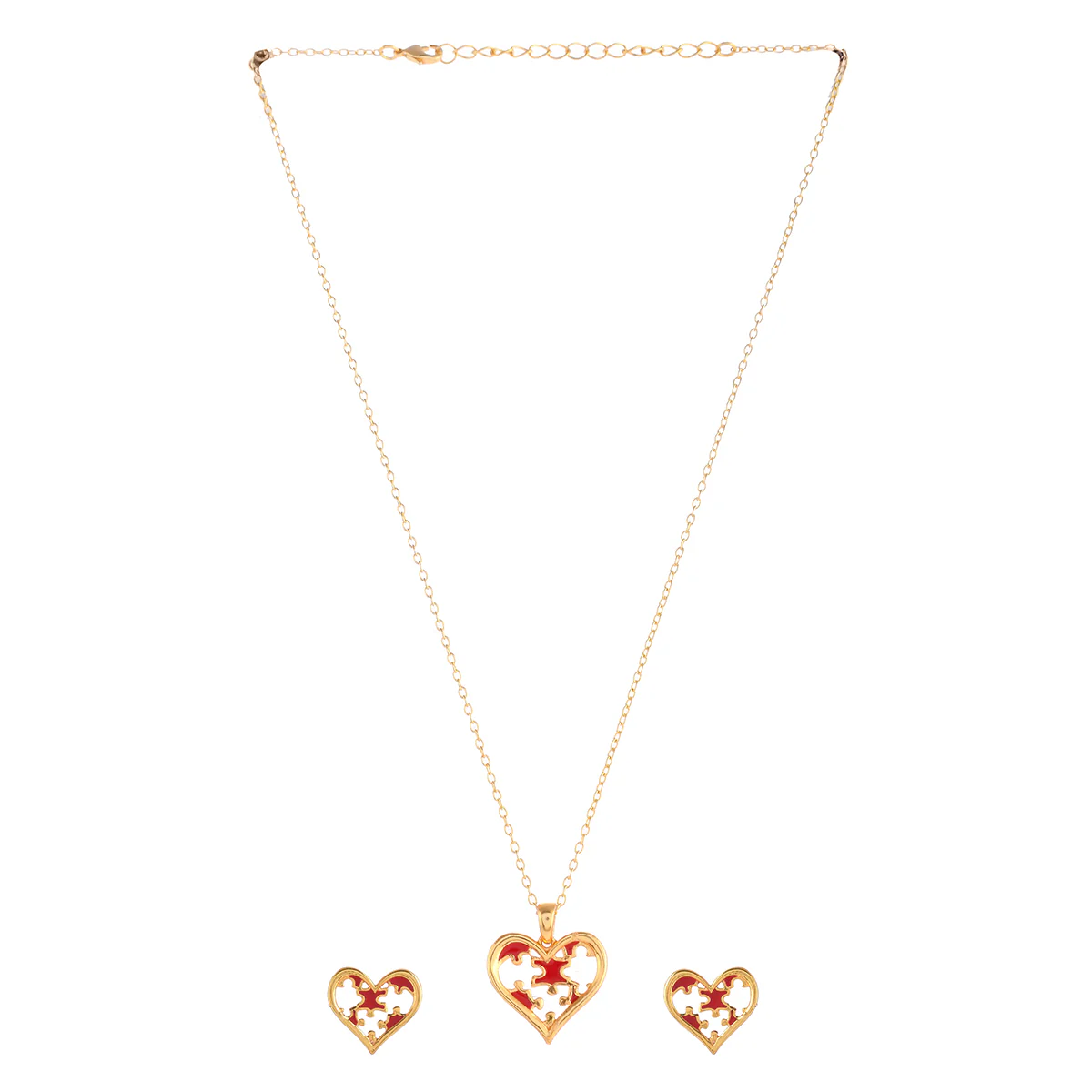 Jigsaw Heart Pendant Set - Image 3