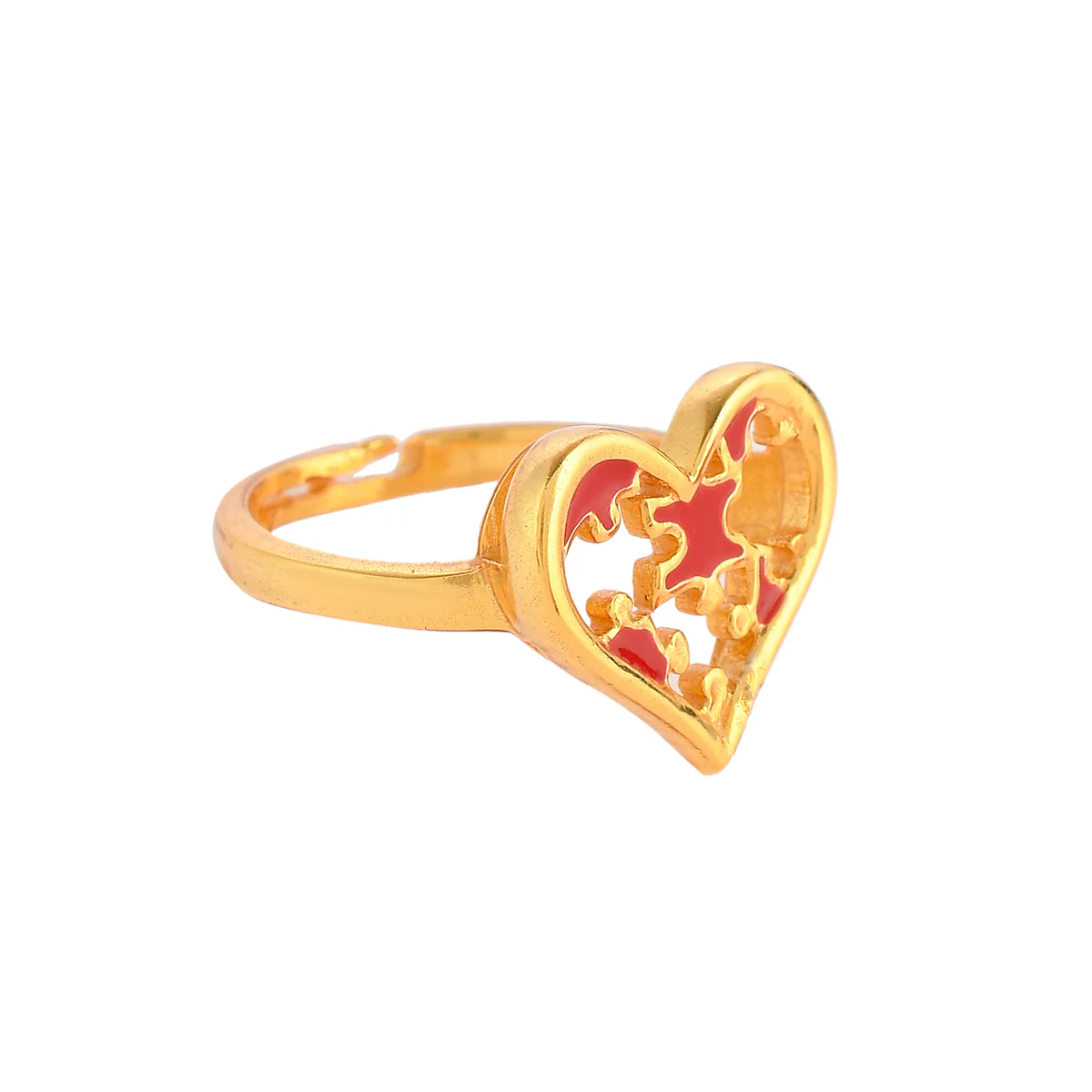 Jigsaw Heart Ring - Image 3