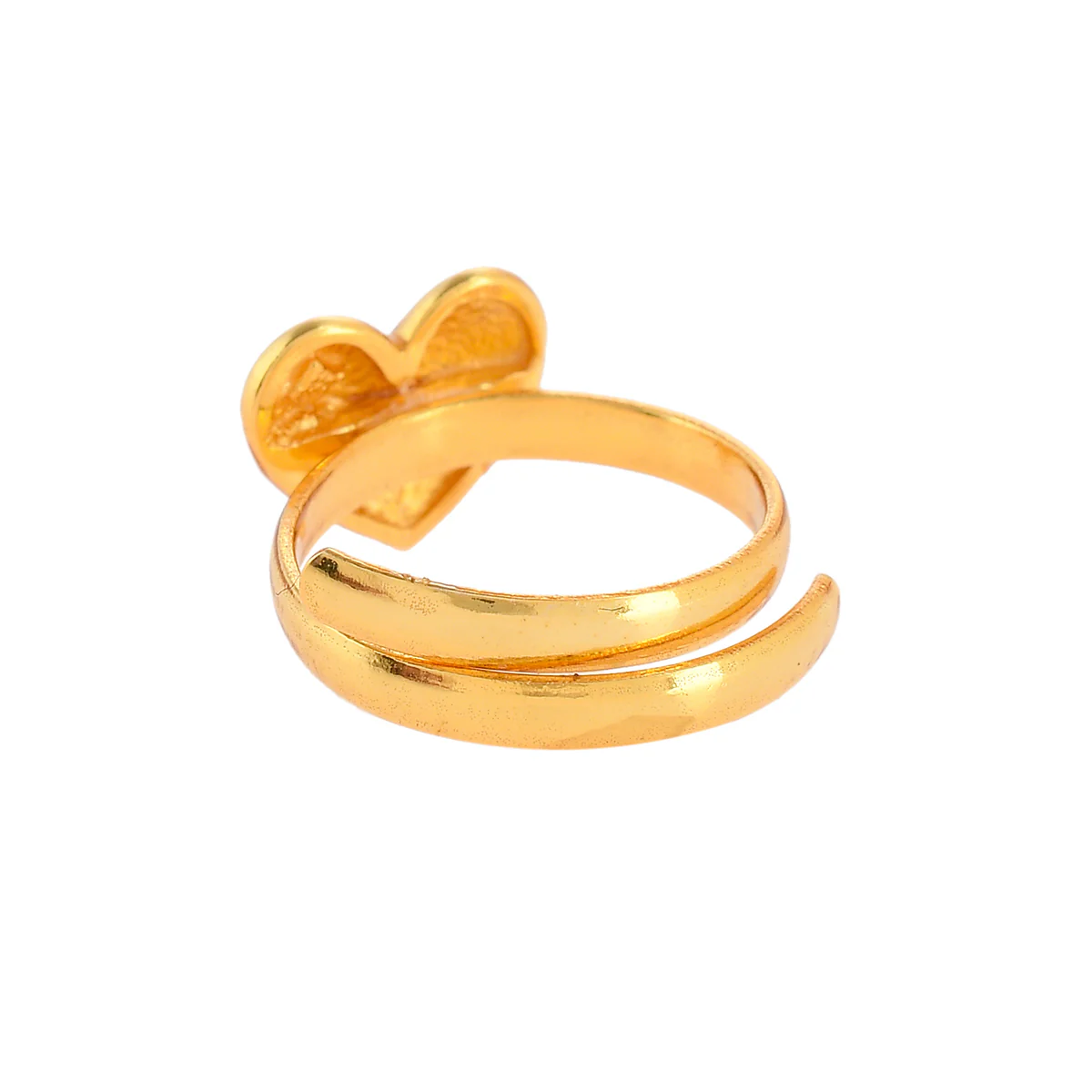Pink and Red Enamel Hearts Ring - Image 5