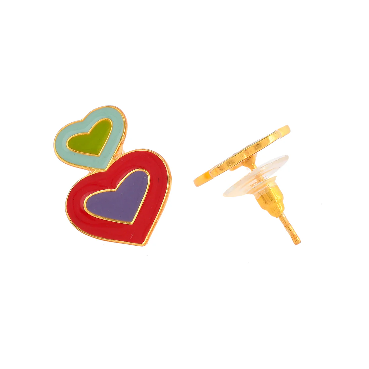 Playful Layered Hearts Pendant Set - Image 5
