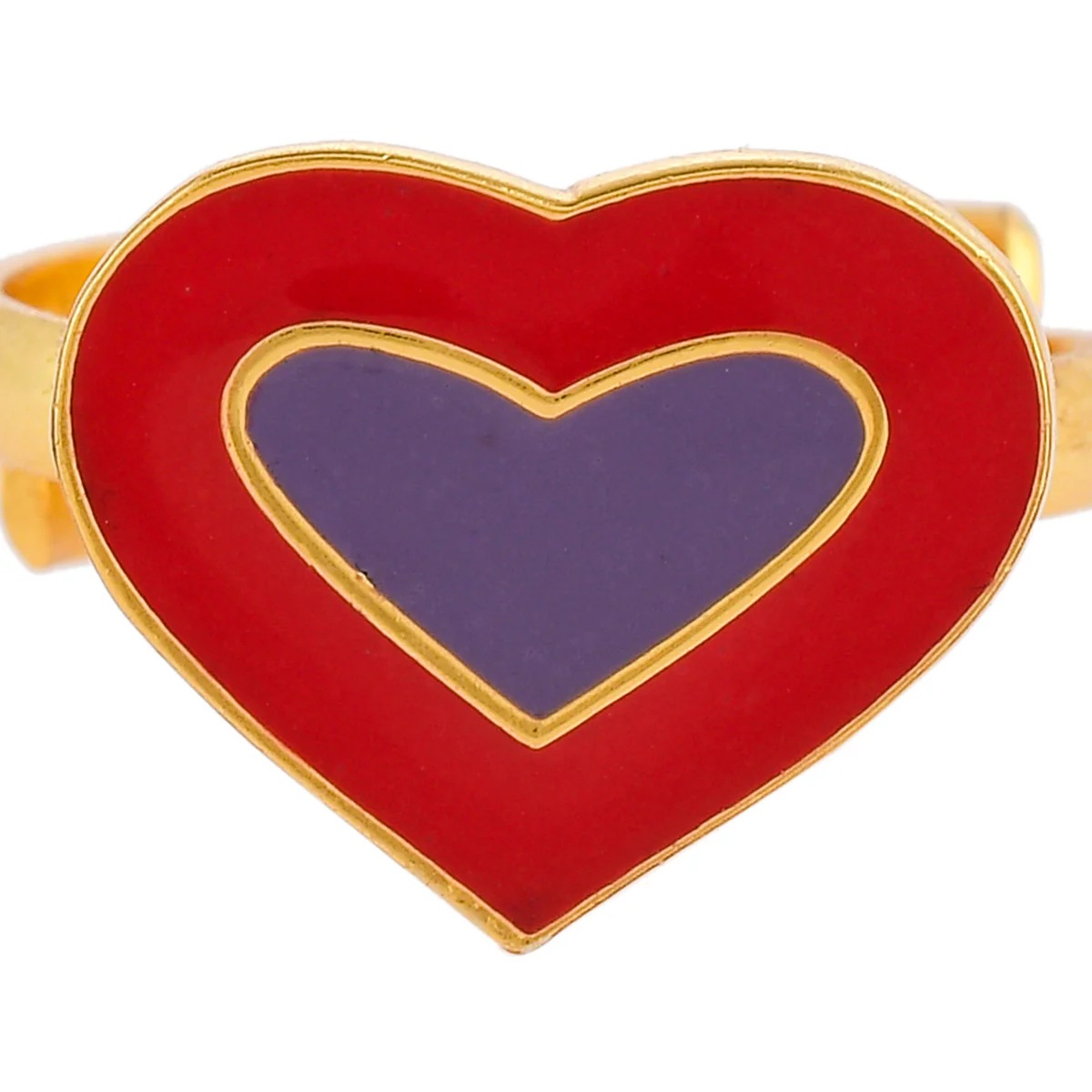 Playful Layered Hearts Ring - Image 4