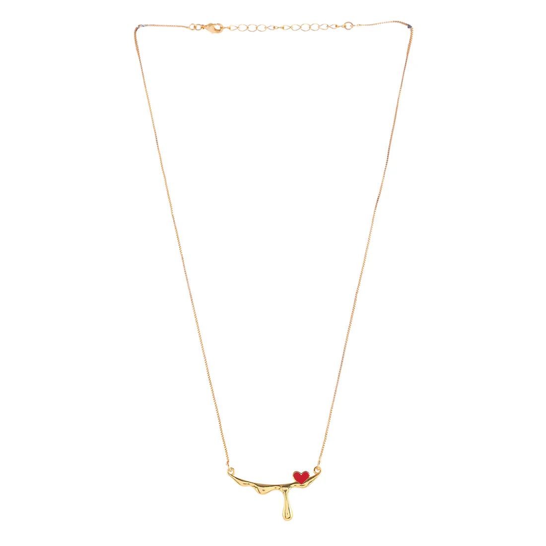 Tiny Red Heart Necklace - Image 3