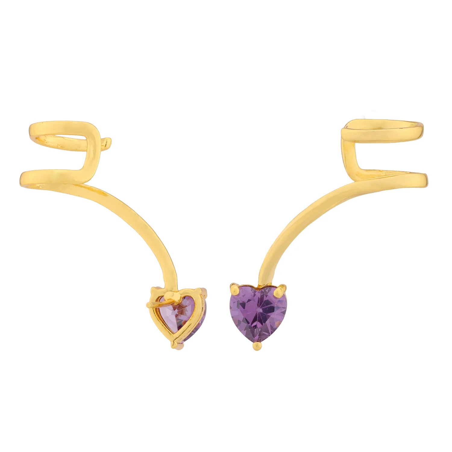Valentines Day Cupid Heart Ear Cuff Earrings - Image 6