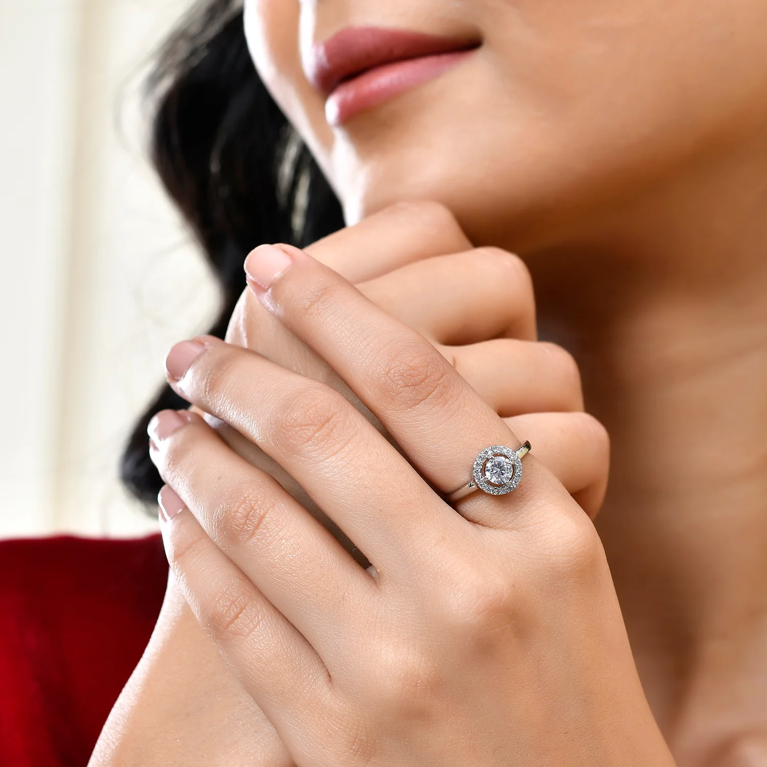 Valentine's Day Dreamy Glow Solitaire Ring - Image 2