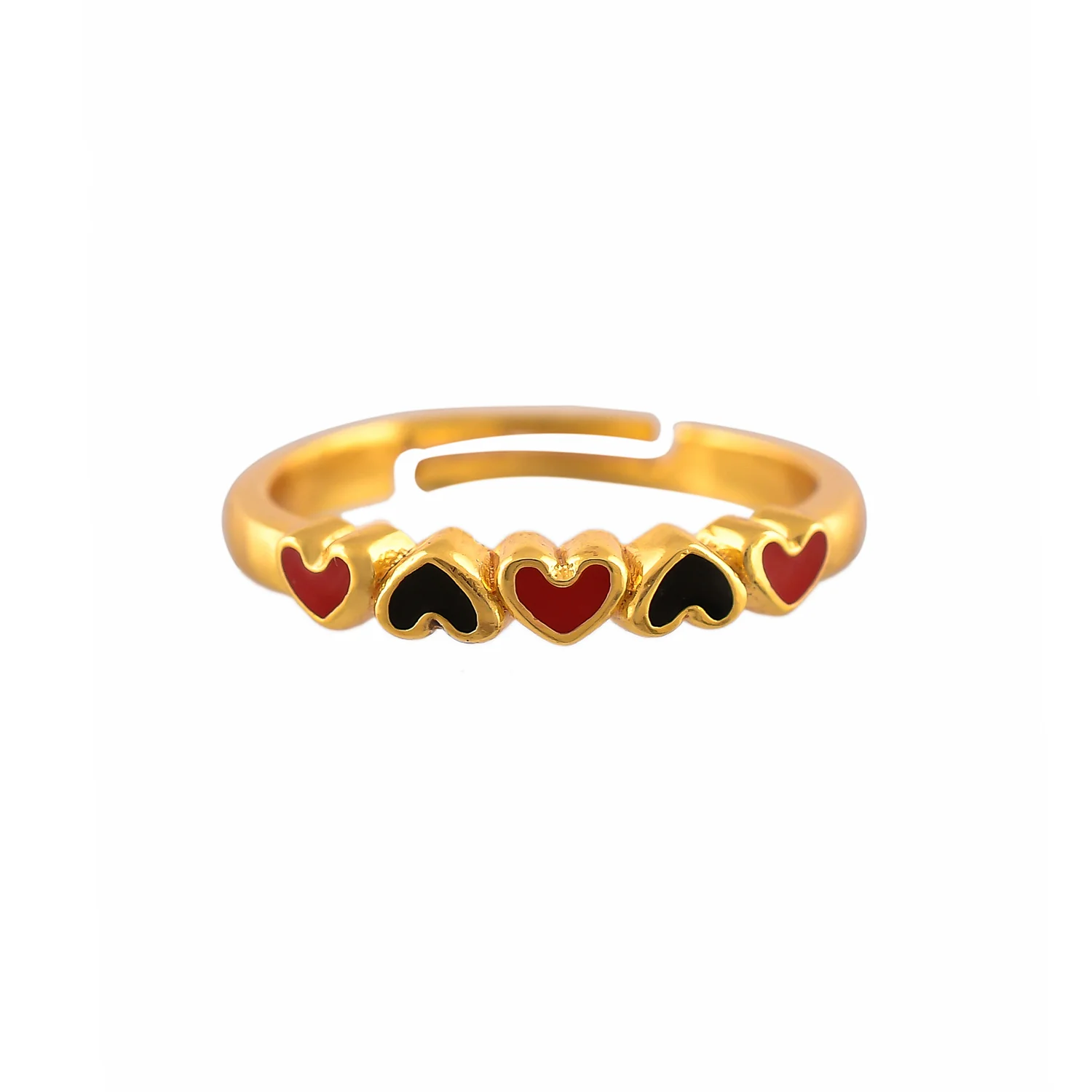 Valentine's Day Enamel Heart Ring - Image 5