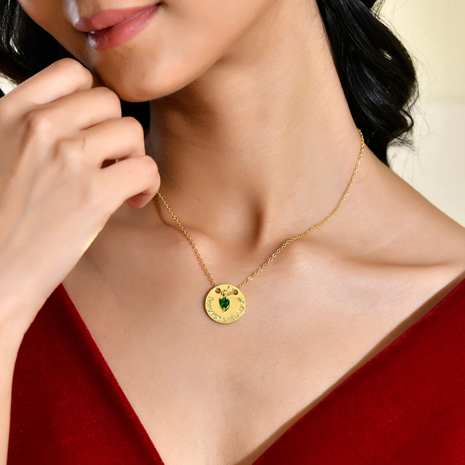 Valentine's Day Forever & Always Pendant Necklace - Image 2