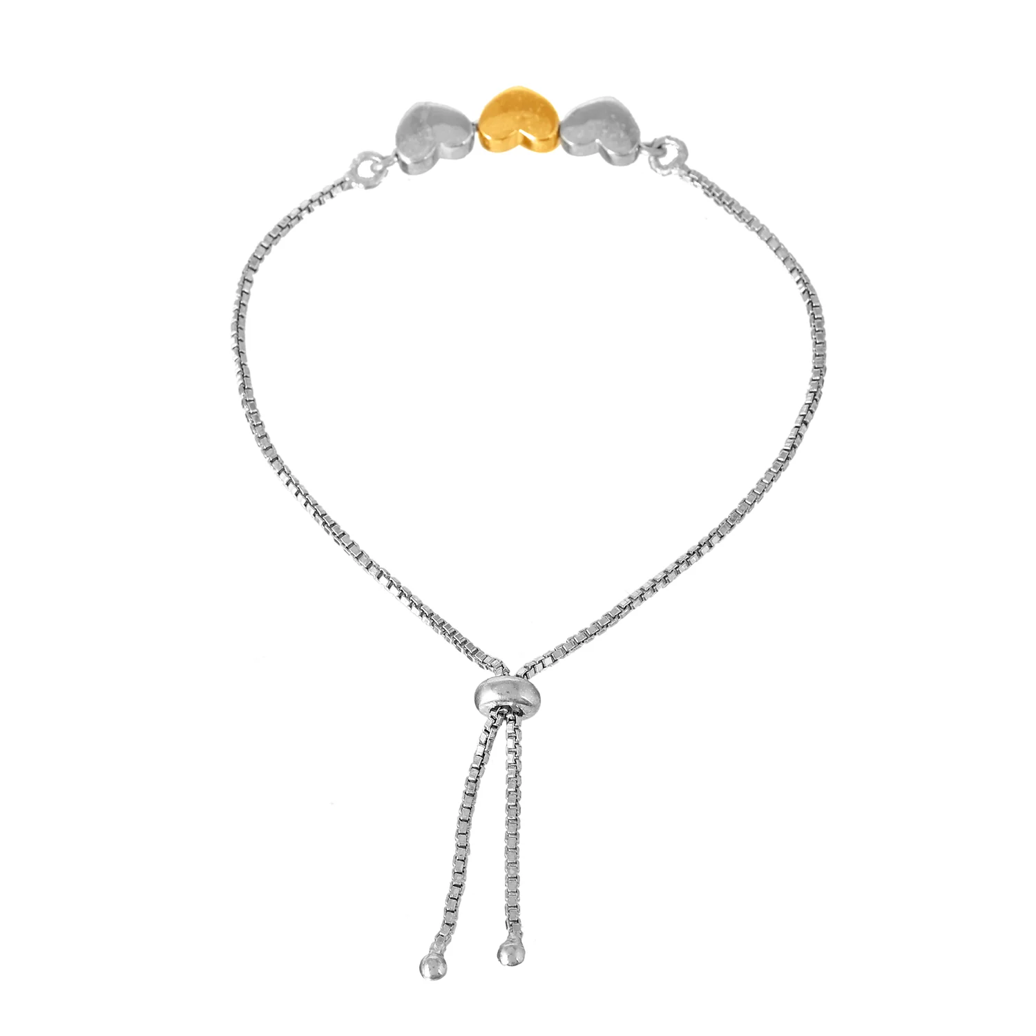 Endless Love Hearts Of Eternity Dual Tone Silver Bracelet - Image 4